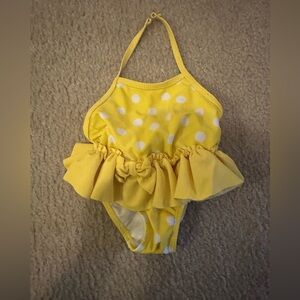 yellow polka dot swimsuit​